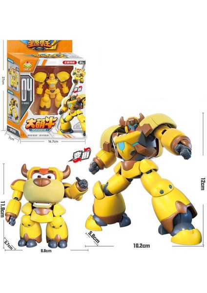 Yeni Anime Aksiyon Dönüşüm Robotu Çocuk Oyuncağı Tatil Hediyesi (Yurt Dışından)