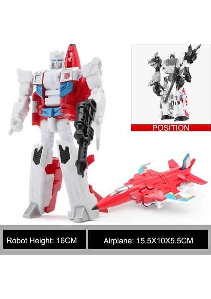 Yeni Haizhixing 5in1 Birleştirici Superion G1 Idw Dönüşüm Aksiyon Figürü Oyuncak Fireflight Skydive Modeli Deformasyon Araba Robot (Yurt Dışından)