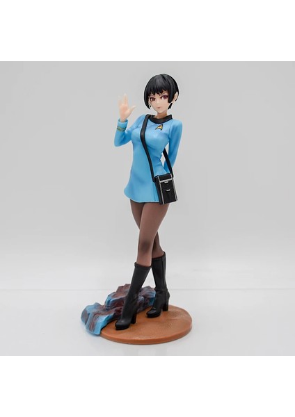 21 cm Star Trek Bishoujo Tıbbi Memur Anime Kız Figürü Komut/vulcan Bilim Memuru Aksiyon Figürü Koleksiyon Model Bebek Oyuncak (Yurt Dışından)