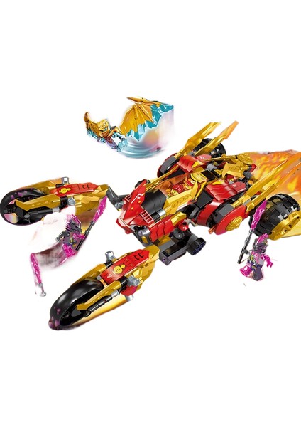 Uyumlu Phantom Ninja Yapı Taşları Kristal Kral Mecha Puzzle Yapboz Çocuk Oyuncakları (Yurt Dışından)