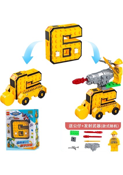 Çocuk Eğitici Dijital Deformasyon Topluluğu Oyuncakları 0-9 Dijital Montajlı Robot Seti Ilkokul Öğrencileri Oyuncakları (Yurt Dışından)