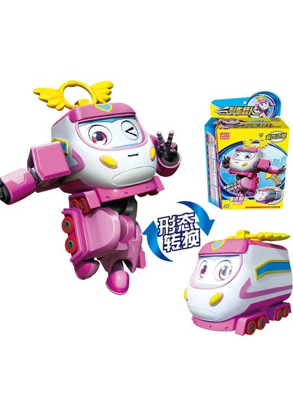 Abs Mini Çin Yüksek Hızlı Demiryolu Süper Tren Robot Dönüşüm Oyuncak Deformasyon Araba Aksiyon Figürü Robot Oyuncaklar Çocuklar Için Hediye (Yurt Dışından)