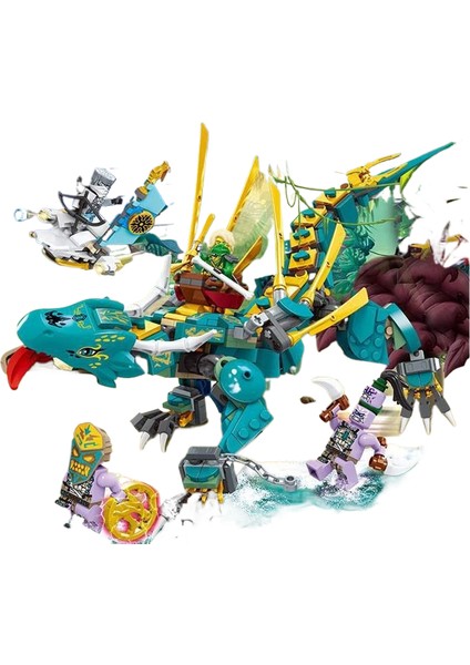 Uyumlu Phantom Ninja Yapı Taşları Kristal Kral Mecha Puzzle Yapboz Çocuk Oyuncakları (Yurt Dışından)