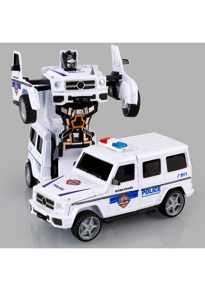 2 In 1 Tek Tuşla Deformasyon Oyuncak Arabalar Otomatik Dönüşüm Robot Plastik Model Çarpışma Dönüştürücü Komik Döküm Oyuncak Çocuklar Hediyeler (Yurt Dışından)