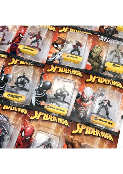 Marvel Legends Örümcek Adam Steve Rogers Demir Adam Kara Dul Aksiyon Figürü Nano Metalfigs Bebek Döküm Metal Model Oyuncak Çocuklar Hediyeler (Yurt Dışından)