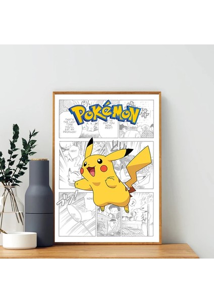 Pokemon Çevre Birimleri Posterler Pikachu Bulbasaur Charicanvas Canvas Tuval Boyama Anime Duvar Sanatı Baskılar Çocuk Odası Dekor Hediyeler Oyuncak (Yurt Dışından)