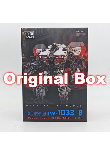 Baıweı Dönüşüm TW1033B 15.5 cm TW-1033B Beyaz Versiyon Dropkick Ko SS46 Oversıze Aksiyon Figürü Oyuncak Koleksiyonu (Yurt Dışından)
