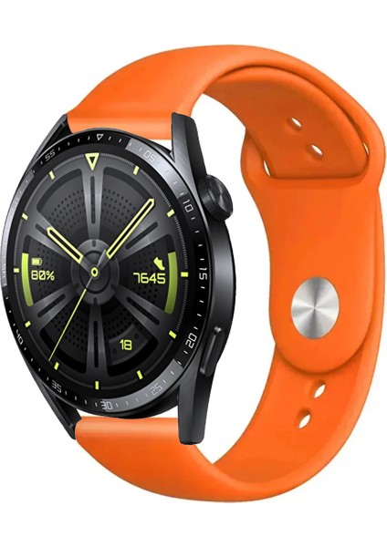 Huawei Watch Gt3 46MM Akıllı Saat Uyumlu Yumuşak Dokulu Silikon Kordon Kayış