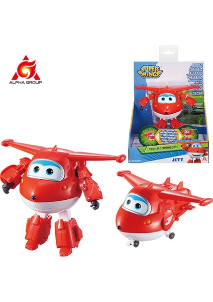 Süper Kanatları 5 Inç Dönüşümü Jett Dizzy Donny Deformasyon Uçak Robot Aksiyon Figürleri Dönüşüm Animasyon Çocuk Oyuncakları (Yurt Dışından)
