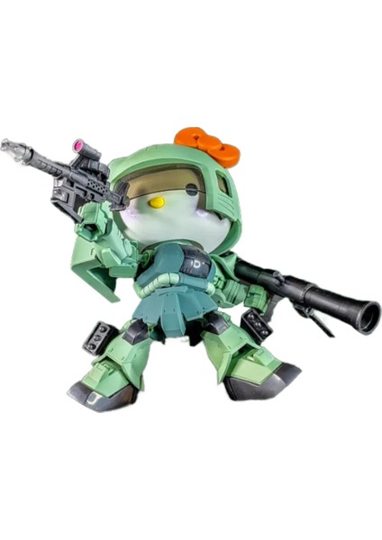 Hello Kitty Mecha Zaku Iı Montaj Modeli Seti - Hareketli Ler Yeşil Robot Oyuncak Çocuklar Için Çocuk Koleksiyoncular ve Hayranları Hediyeler (Yurt Dışından) modelleri