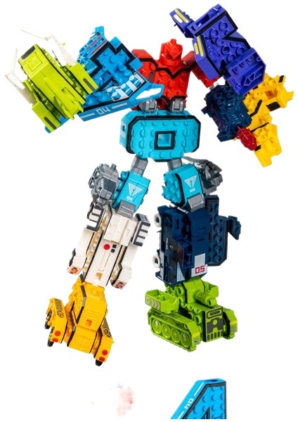 Çocuk Eğitici Dijital Deformasyon Topluluğu Oyuncakları 0-9 Dijital Montajlı Robot Seti Ilkokul Öğrencileri Oyuncakları (Yurt Dışından)