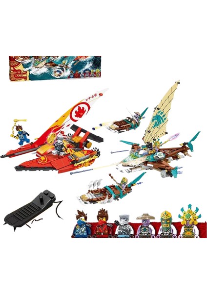 Uyumlu Phantom Ninja Yapı Taşları Kristal Kral Mecha Puzzle Yapboz Çocuk Oyuncakları (Yurt Dışından)