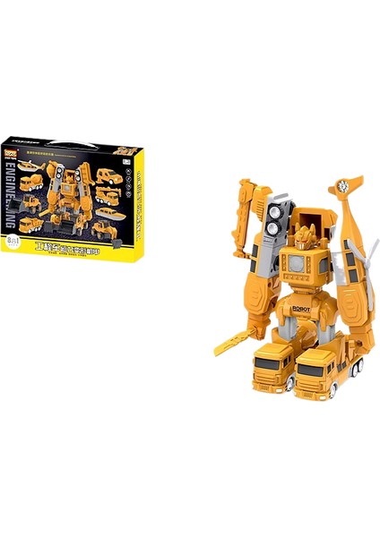 Çocuk Oyuncakları Çeşitli Manyetik Montaj Mühendislik Araçları Transformers Savaş Zırhı Seti Ebeveyn-Çocuk Eğitici Oyuncaklar (Yurt Dışından)