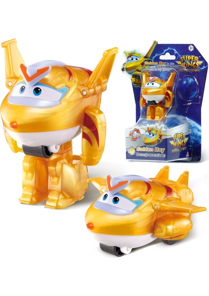 Süper Kanatlar Mini Yenı Jett 2 Inç 3 Adımda Uçakya Robot Dönüşümü Deformasyon Aksiyon Figürleri 2 Modu Dönüştürücü Çocuk Oyuncak (Yurt Dışından)