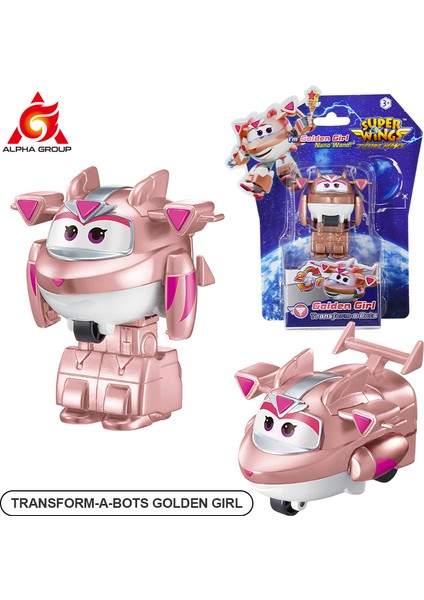 Süper Kanatlar Mini Yenı Jett 2 Inç 3 Adımda Uçakya Robot Dönüşümü Deformasyon Aksiyon Figürleri 2 Modu Dönüştürücü Çocuk Oyuncak (Yurt Dışından)