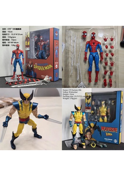 Ct Oyuncaklar Örümcek Adam Mafex 001 Peter 185 Aksiyon Figürü Morales 096 Wolverine Model Bebek Anime Figürleri Klasik Kostüm Ver Hediye Oyuncak (Yurt Dışından) modelleri