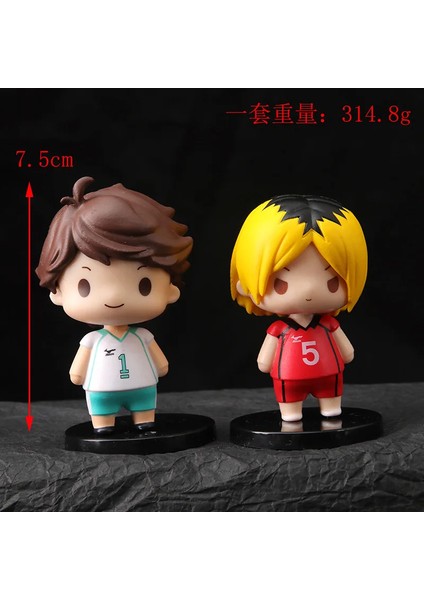 8 Adet/takım Haikyuus Aksiyon Figürü Oyuncakları Q Versiyonu Kenma Kozume Shoyo Hinata Kotaru Bokuto Yu Nishinoya Voleybol Model Bebekler (Yurt Dışından) modelleri
