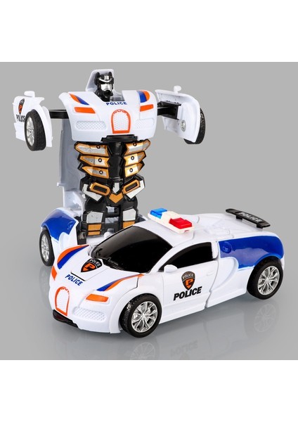 2 In 1 Tek Tuşla Deformasyon Oyuncak Arabalar Otomatik Dönüşüm Robot Plastik Model Çarpışma Dönüştürücü Komik Döküm Oyuncak Çocuklar Hediyeler (Yurt Dışından)