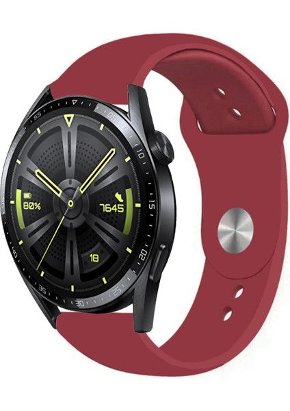 Huawei Watch Gt3 46MM Akıllı Saat Uyumlu Yumuşak Dokulu Silikon Kordon Kayış