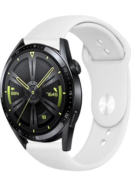 Huawei Watch Gt3 46MM Akıllı Saat Uyumlu Yumuşak Dokulu Silikon Kordon Kayış