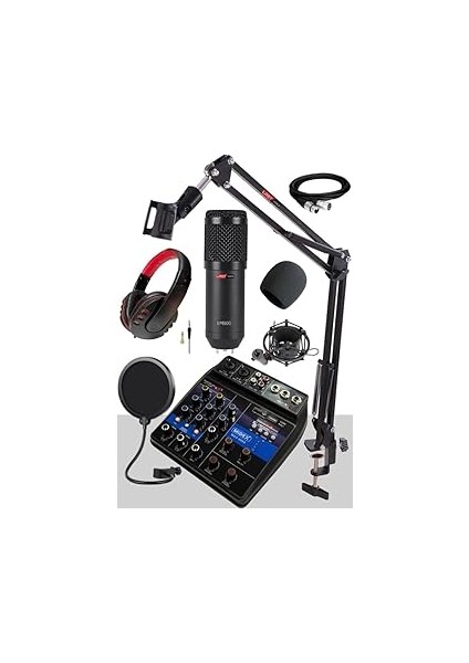 Lastvoice Mix Paket-2 Stüdyo Youtuber Podcast Kayıt Ekipman Seti