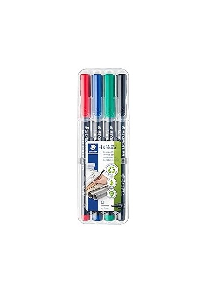 Staedtler 317 Wp4 Permanent Markör M 4'lü Set 1.0 mm