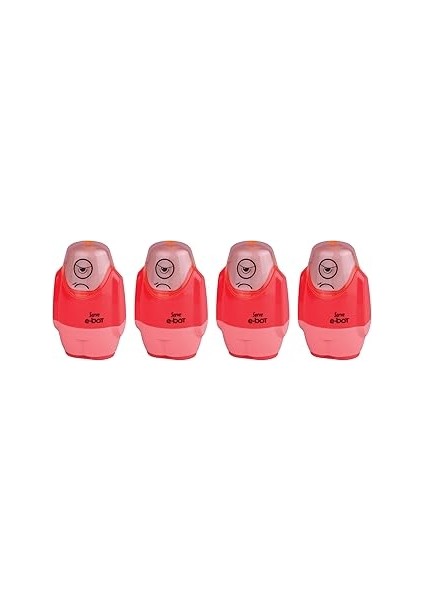 E-Bot Si̇lgi̇li̇ Kalemtiraş Fosforlu Kirmizi 4lu Set