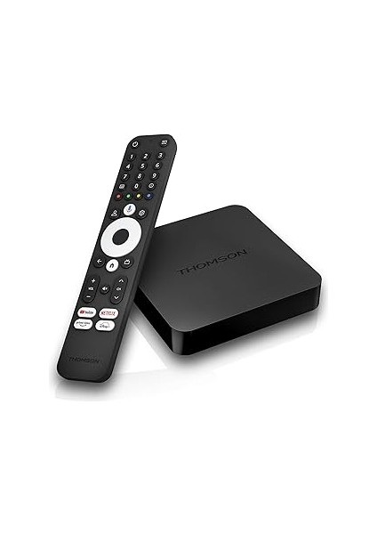 Thomson Streaming Box 240g, 4k Uhd, Google Ses Kontrolü, Wifi, (Netflix, Prime Video, Youtube, Disn