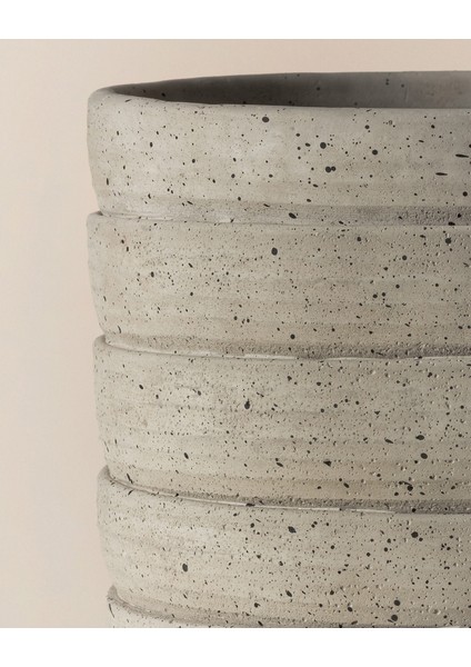 Ella Saksı - Soft Gri - 17 cm fiyatları