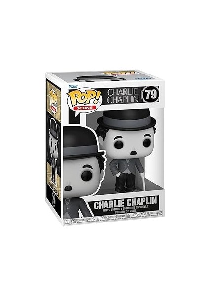 Nita Toys Funko Pop Icons: Charlie Chaplin Figür