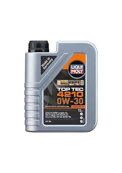 Liqui Moly Top Tec 4210 0W-30 1 Litre Otomotiv Bakım Ürünü