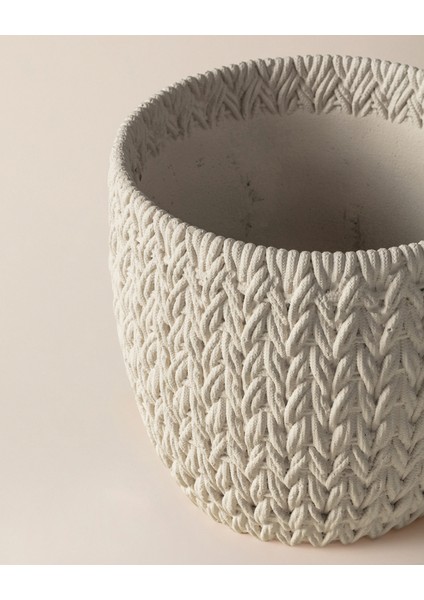 Dolly Saksı - Ekru - 16 cm modelleri