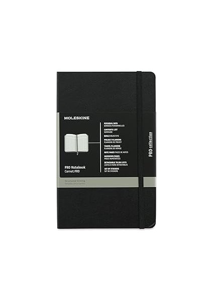 Moleskine Profesyonel Not Defteri (Büyük, Sert Kapaklı) Siyah