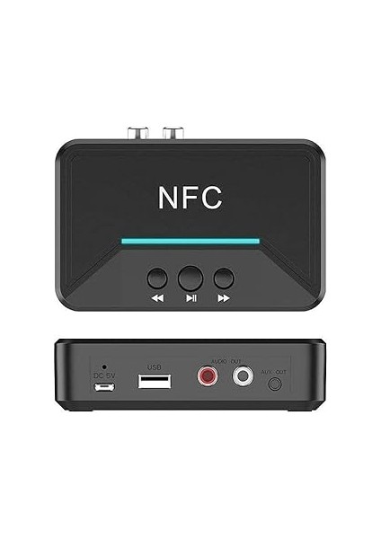 Ars Kablosuz Nfc Bluetooth 5.0 Alıcı 3.5mm Aux Hifi Stereo Ses Adaptörü