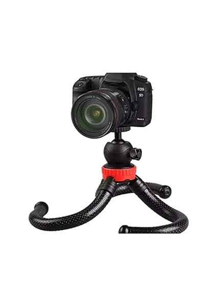 Teknosepetim Profesyonel Fotoğraf ve Video Çekimi Tripot Telefon Tutucu Esnek 360 Açılı Youtuber Tr