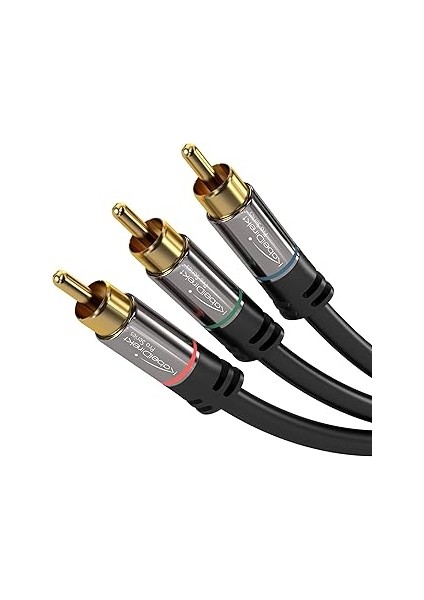 – 2m – Bileşen Kablosu, Cinch, Rgb/Yuv (Koaksiyel Kablo, 3× Rca Fişi – 3 × Rca Fişi, Fu