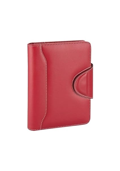 2k 5183 Ajanda Tari̇hsi̇z Çizgili 14X20 Cm. Ajanda/defter Hesap Makineli Suni Deri Organizer, Kırmızı