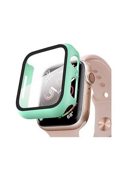 Microsonic Watch Series 2 42MM Kılıf Matte Premium Slim Watchband Mint Yeşili