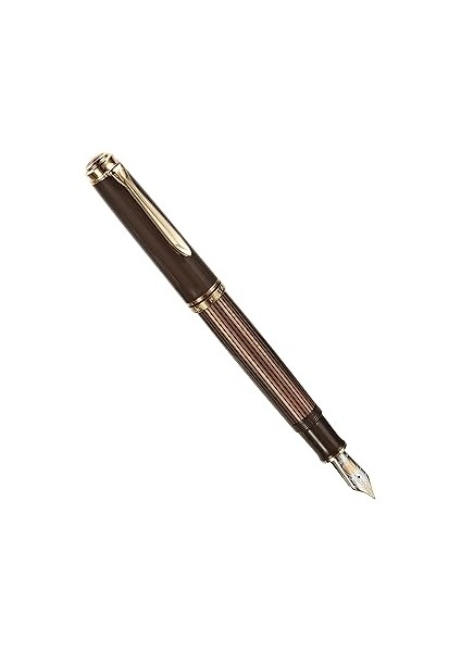 Pelikan M800 Kahverengi Siyah Dolma Kalem Ef