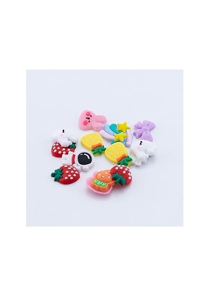 Bimotif Silikon 3D Yapışkanlı Sticker, Karışık 10 Adet