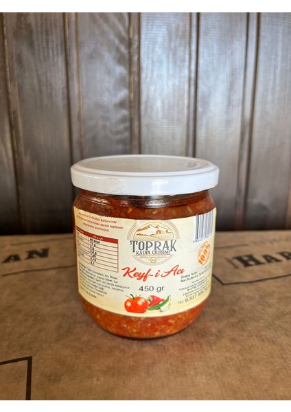Toprak Kadın Girişimi Keyf-I Acı Kahvaltılık Sos 450 gr