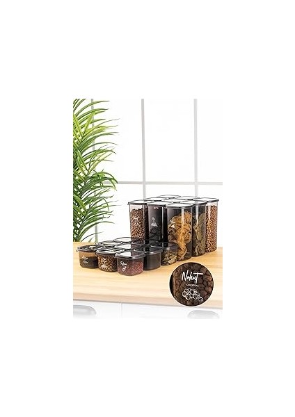 Beyaz Serigrafi Etiketli 18LI Peggy Erzak Saklama Kabı 9x(0,55 Litre - 1,75 Litr