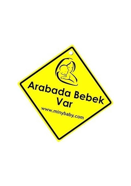 Miny Baby Unisex Arabada Bebek Var Ikazı
