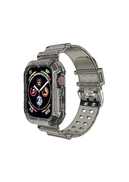 Microsonic Watch Series 3 38MM Kordon Transparent Clear Band (Apple Watch Series 3 38MM ile U