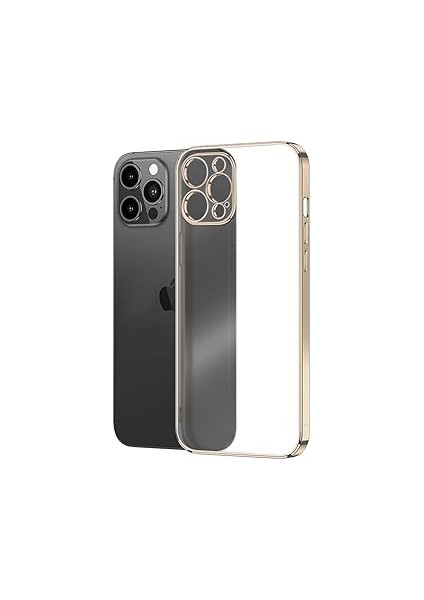 Microsonic Iphone 13 Pro Kılıf Square Matte Plating Gold [ıphone 13 Pro ile Uyumlu Kılıf