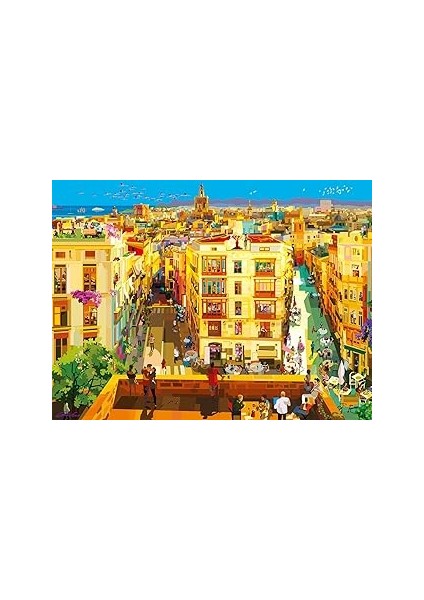 Ravensburger 171927 1500 Parçalı Puzzle Valensiya'da Yemek