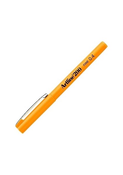 Artline 200N Fine Keçe Uçlu Yazı Kalemi Uç:0,4 Mm, Sarı