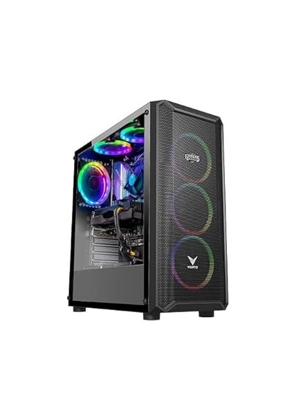Vento Gamers Arena VG16AL Mesh 4X120MM Rgb Fan E-Atx Gaming Kasa