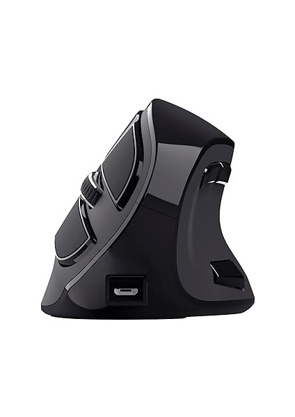 Trust 23731 Şarj Edilebilir Kablosuz Dikey, Ergonomik Mouse, USB Alıcısı Veya Bluetooth Bağlantısı,