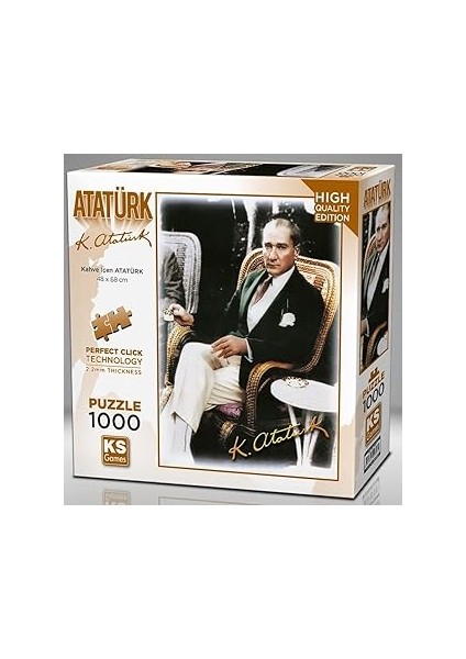 Ks Games 1000 Parça Kahve Içen Atatürk